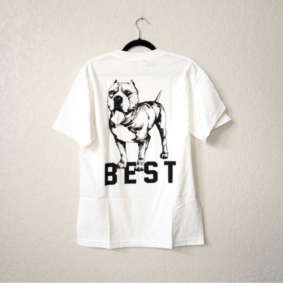 New Best x Breezy Excursion White Dog Logo Unisex T-Shirt Size‎ Small - Picture 3 of 5